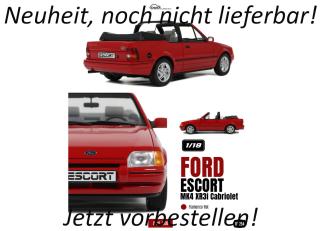 Ford Escort Mk4 XR3i Cabriolet - Flamenco-Rot 1986 OttO mobile 1:18 Resinemodell (Türen, Motorhaube... nicht zu öffnen!) Lieferbar ab April 2026