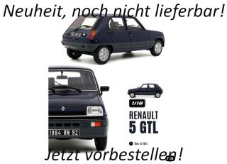 RENAULT 5 GTL BLEU ROI 198 OttO mobile 1:18 Resinemodell (Türen, Motorhaube... nicht zu öffnen!)  Available from August 2026