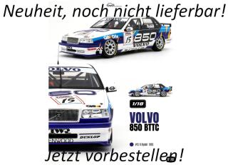 VOLVO 850 BTCC #15 R.RYDELL 1995 OttO mobile 1:18 Resinemodell (Türen, Motorhaube... nicht zu öffnen!) Available from August 2026