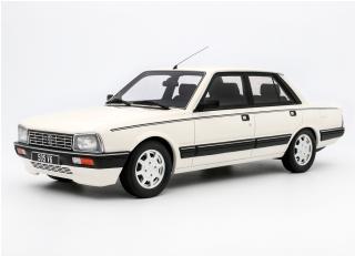 Peugeot 505 V6 Blanc Meije 1989 OttO mobile 1:18 Resinemodell (Türen, Motorhaube... nicht zu öffnen!)