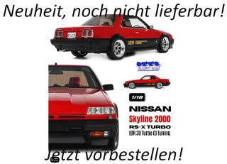 Nissan Skyline 2000 RS-X Turbo (DR 30 Turbo C) Tuning Red 059 1984 OttO Project Car OttO mobile 1:18 Resinemodell (Türen, Motorhaube... nicht zu öffnen!) Available from early November 2026