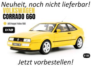 VW VOLKSWAGEN CORRADO G60 YELLOW NUGGET 198 OttO mobile 1:18 Resinemodell (Türen, Motorhaube... nicht zu öffnen!) Disponible à partir de début octobre 2026
