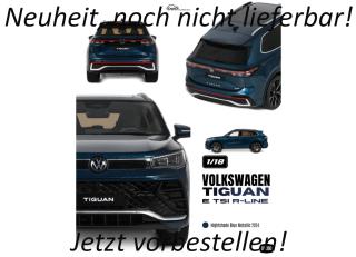 VOLKSWAGEN VW TIGUAN E TSI R-LINE NIGHTSHADE BLUE METALLIC 2024  OttO Pro OttO mobile 1:18 Resinemodell (Türen, Motorhaube... nicht zu öffnen!)  Lieferbar ab Anfang Dezember 2026