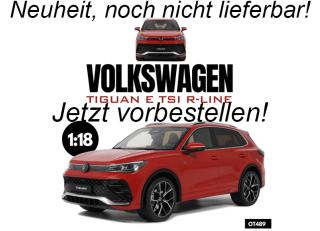 Volkswagen VW Tiguan e Tsi R-Line Persimmon Red Metallic LB3B 2024 OttO mobile 1:18 Resinemodell (Türen, Motorhaube... nicht zu öffnen!)  Disponible à partir de fin octobre 2025