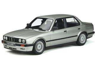 BMW E30 325I SEDAN SILVER 1988 OttO mobile 1:18 Resinemodell (Türen, Motorhaube... nicht zu öffnen!)