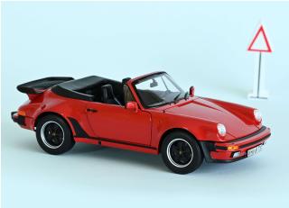 Porsche 911 Turbo Cabriolet 1987 - Red Norev Metallmodell 1:18