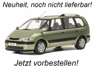 RENAULT ESPACE 3 GREEN (Vert Lichen) 2001 OttO mobile 1:18 Resinemodell (Türen, Motorhaube... nicht zu öffnen!) <br> Available from end of August 2023
