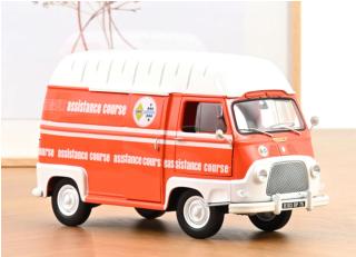 Renault Estafette 1968 - Orange \"Assistance Course\" Norev Metallmodell 1:18 (Türen zu öffnen!)