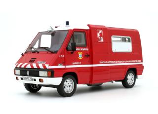 Renault Master T30 VSAB Pompiers Feuerwehr Marseille 1980 OttO mobile 1:18 Resinemodell (Türen, Motorhaube... nicht zu öffnen!)