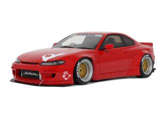 Rocket Bunny Nissan Silvia S15 Nissan Red 2014 "Project Cars" OttO mobile 1:18 Resinemodell (Türen, Motorhaube... nicht zu öffnen!)