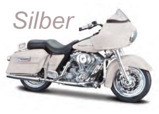 Harley Davidson 2002 FLTR Road Glide silber Maisto 1:18 HD Serie 42