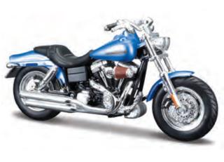 Harley Davidson 2009 FXDFSE CVO Fat Bob blau Maisto 1:18 HD Serie 42