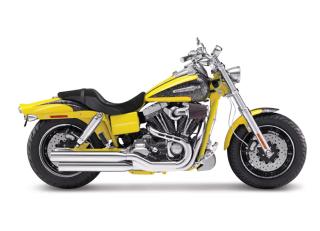Harley Davidson 2009 FXDFSE CVO FAT BOB gelb Maisto 1:18