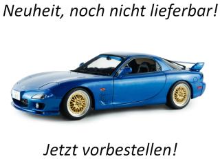 MAZDA RX7 FD3S INNOCENT BLUE MICA 1999 S1810611 Solido 1:18 Metallmodell Liefertermin nicht bekannt (nicht vor Juni 2026)