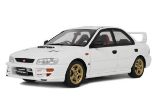 SUBARU IMPREZA WRX TYPE RA STI PURE WHITE 2000 OttO mobile 1:18 Resinemodell (Türen, Motorhaube... nicht zu öffnen!)