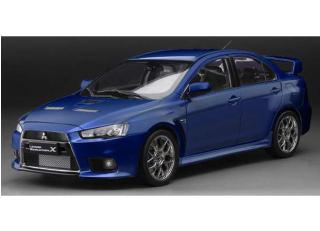 Mitsubishi Lancer Evo X, blue metallic SunStar Metallmodell 1:18