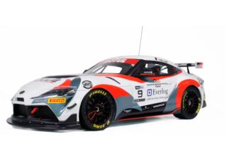 TOYOTA SUPRA GT4 WHITE E.CHELI/E.JOULIÉ FFSA GT4 CHAMPIONSHIP 2023 OttO mobile 1:18 Resinemodell (Türen, Motorhaube... nicht zu öffnen!)