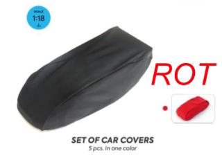 Autoabdeckungs-Set für Automodelle, rot 5 Stück Dioramatoys 1:18