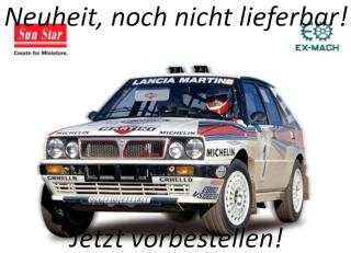Lancia Delta HF Integrale 16V 1988  #1 M.Biasion/T.Siviero Winner Rallye Sanremo SunStar Metallmodell 1:18 Liefertermin nicht bekannt (nicht vor 3. Quartal 2026)