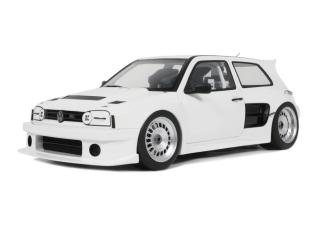 VOLKSWAGEN VW GOLF III KHYZYL SALEEM WHITE 2024 OttO mobile Project Cars 1:18 Resinemodell (Türen, Motorhaube... nicht zu öffnen!)