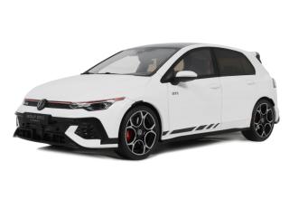 VOLKSWAGEN GOLF Mk.8 GTI CLUBSPORT PURE WHITE 2024 OttO mobile 1:18 Resinemodell (Türen, Motorhaube... nicht zu öffnen!)