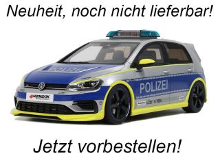 VOLKSWAGEN VW GOLF VII R OETTINGER POLIZEI GREY 2018  OttO mobile Project Cars 1:18 Resinemodell (Türen, Motorhaube... nicht zu öffnen!) Available from early June 2025