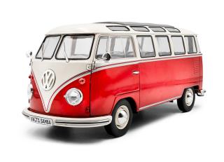 VW T1 21 WINDOWS rot/weiß S1813402 Solido 1:18 Metallmodell