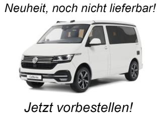 VOLKSWAGEN VW Bus T6.1 CALIFORNIA OCEAN CANDY WHITE LB9A 2021 OttO mobile 1:18 Resinemodell (Türen, Motorhaube... nicht zu öffnen!)  Lieferbar ab Ende August 2025