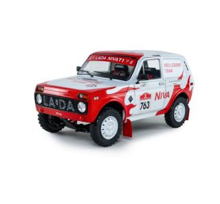LADA NIVA WHITE #763 M.JACOBER/S.MILJIC DAKAR CLASSIC 2022 S1807308 Solido 1:18 Metallmodell