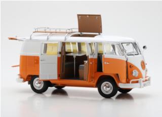 VW T1 Camper Orange/Weiß Schuco 1:18