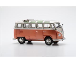 VW T1 Samba 1962 Orange/Metallgrau   Schuco 1:18