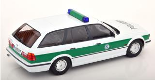 BMW 5-series Touring E34 1996  *Polizei*, white/green *Polizei Bayern*, white/green Triple 9 1:18 (Türen, Motorhaube... nicht zu öffnen!)