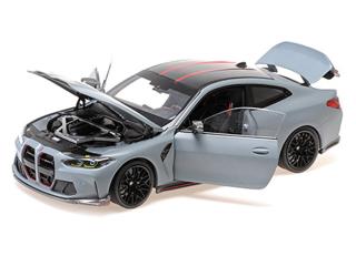 BMW M4 CSL - 2022 - MATT BLUE Minichamps 1:18 Metallmodell mit zu öffnenden Türen und Haube(n)