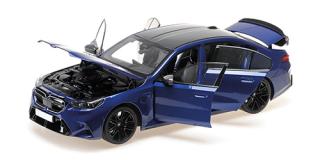 BMW M5 - 2024 - BLUE METALLIC Minichamps 1:18 Metallmodell mit zu öffnenden Hauben und Türen!
