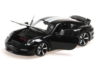 PORSCHE 911 (992) SPORT CLASSIC – 2022 – BLACK Minichamps 1:18 Metallmodell