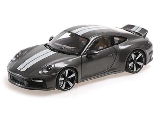 PORSCHE 911 (992) SPORT CLASSIC – 2022 – GREY METALLIC Minichamps 1:18 Metallmodell