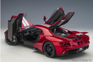 Ford GT 2017 (liquid red/silver stripes) (composite model/full openings) Preis nicht bekannt AUTOart 1:12