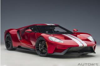 Ford GT 2017 (liquid red/silver stripes) (composite model/full openings) Preis nicht bekannt AUTOart 1:12