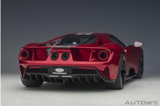 Ford GT 2017 (liquid red/silver stripes) (composite model/full openings) Preis nicht bekannt AUTOart 1:12