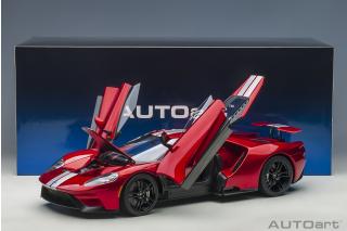 Ford GT 2017 (liquid red/silver stripes) (composite model/full openings) Preis nicht bekannt AUTOart 1:12