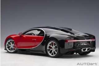 Bugatti Chiron 2017 (italian red/nocturne black) (composite model/full openings) AUTOart 1:12