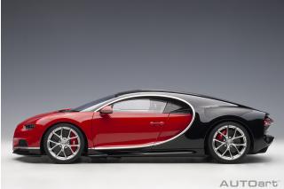 Bugatti Chiron 2017 (italian red/nocturne black) (composite model/full openings) AUTOart 1:12