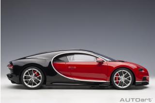 Bugatti Chiron 2017 (italian red/nocturne black) (composite model/full openings) AUTOart 1:12