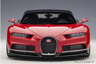 Bugatti Chiron 2017 (italian red/nocturne black) (composite model/full openings) AUTOart 1:12