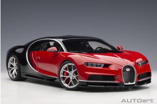Bugatti Chiron 2017 (italian red/nocturne black) (composite model/full openings) AUTOart 1:12