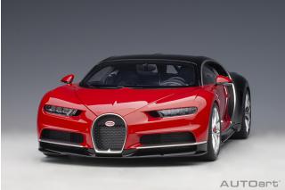 Bugatti Chiron 2017 (italian red/nocturne black) (composite model/full openings) AUTOart 1:12