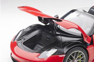 Porsche 918 Spyder 2013 guards red  (composite model/3 openings + workable rear spoiler and fuel cap) \"with Weissach Package\" AUTOart 1:12