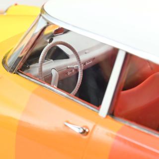 Citroën DS 19 on balls 1959 Shades of Orange 1:12 Norev 1:12 Metallmodell (Türen/Hauben nicht zu öffnen!)