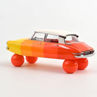 Citroën DS 19 on balls 1959 Shades of Orange 1:12 Norev 1:12 Metallmodell (Türen/Hauben nicht zu öffnen!)