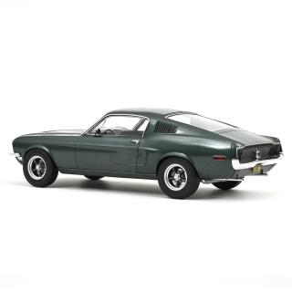 Wiederauflage: Ford Mustang Fastback 1968 - Satin Green metallic Norev Metallmodell 1:12 (Türen, Motorhaube... nicht zu öffnen!)